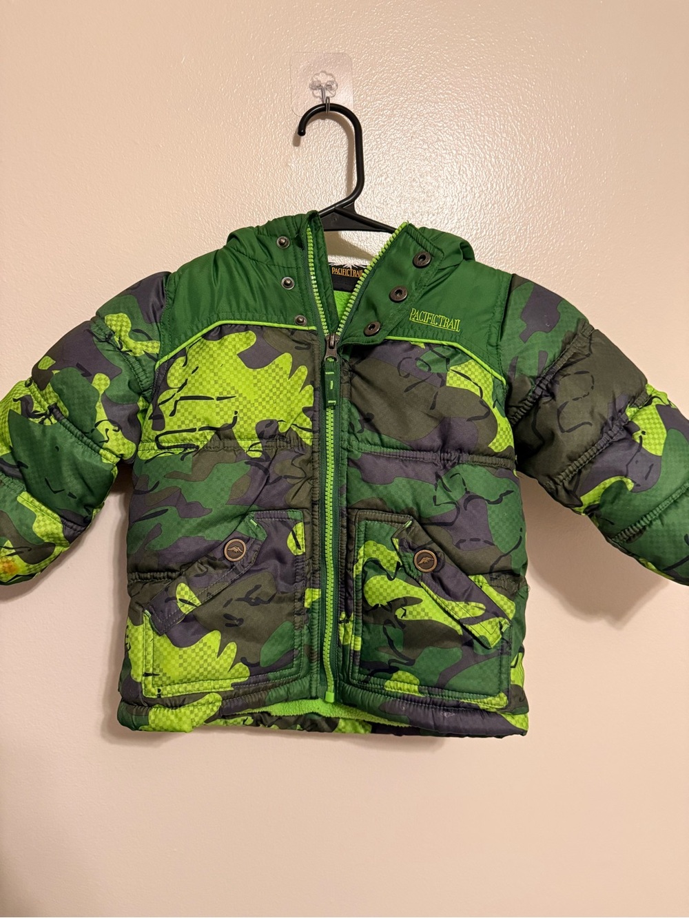 Pacific Trail 24M Camo Puffer Jacket Toddler Boys Fleece Lined Winter Coat